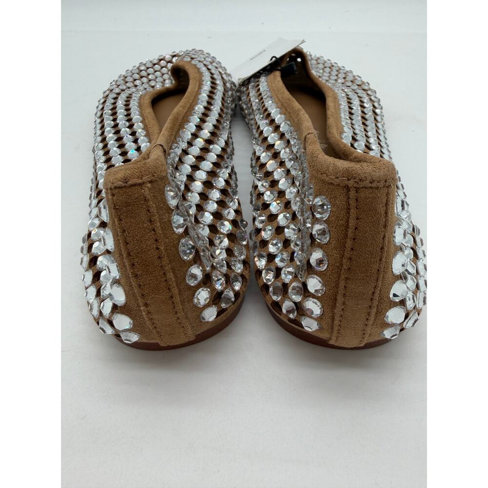 MNG Mango Glam Rhinestone Die Cut Ballet Casual Cream Elegant Flats EU 40 US 9 - Picture 5 of 8